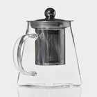 УЦЕНКА Чайник стеклянный заварочный с металлическим ситом Magistro «Дарси», 300 мл - Фото 3