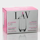 Набор стаканов Lav «Алмаз», 385 мл, 6.2×14.2 см, 6 шт., стекло, прозрачный - Фото 5