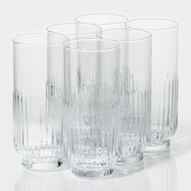 Набор высоких стаканов 6 шт "Токио" 395 мл, 6,5х15 см
