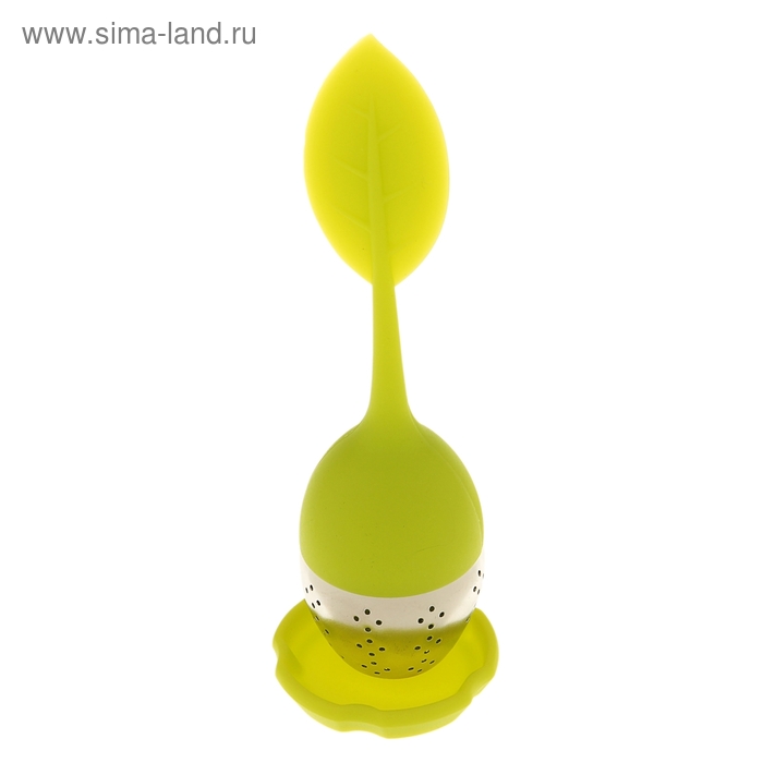 Ситечко для чая Доляна «Листик», 15 см, цвет МИКС - Фото 1