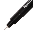 Маркер профессиональный линер черный, тонкая линия, 0.03мм (комплект 12 шт) - фото 26146004