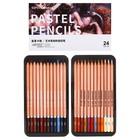 Пастельные карандаши 24 цвета картонной коробке заточенные GCP-24 - Фото 1