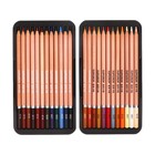 Пастельные карандаши 24 цвета картонной коробке заточенные GCP-24 - Фото 4