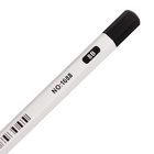 Карандаш угольный чёрный 8 В, корпус белый - Фото 3