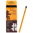 Карандаш угольный чёрный 14 В, корпус жёлтый - Фото 6