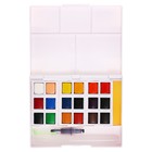 Краски акварельные 18 цветов + 1 кисть в пластиковой коробке  GTS-18 - Фото 3