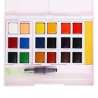 Краски акварельные 18 цветов + 1 кисть в пластиковой коробке  GTS-18 - Фото 4