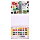 Краски акварельные 24 цвета + 1  кисть в пластиковой коробке  GTS-24 - фото 299671957