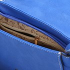 Сумка женская "Сивилла", 1 отдел, длинный ремень, цвет синий - Фото 3