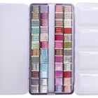 Краски акварельные, перламутровые, в металлической коробке, 48 цветов - Фото 7