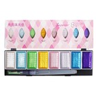 Краски акварельные перламутровые 8 цветов + кисть в пластиковой коробке  PG-8 - фото 321480564