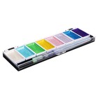 Краски акварельные перламутровые 8 цветов + кисть в пластиковой коробке  PG-8 - Фото 3