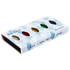 Краски акварельные перламутровые 5 цветов + кисть в пластиковой коробке  JG-5 - Фото 2