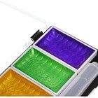 Краски акварельные перламутровые 5 цветов + кисть в пластиковой коробке  JG-5 - Фото 6