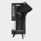 Пресс для чеснока Magistro Alum black, 18.5, с выталкивателем косточек, чёрный - Фото 8