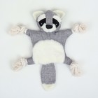 Игрушка текстильная с канатом «Енот» с пищалкой, шуршащая, 26×28 см - Фото 2