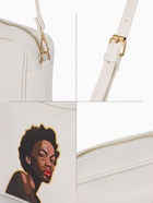 Сумка женская на молнии TEXTURA, 22×8×17 см, с цветным принтом, белая - Фото 4