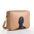 Сумка женская на молнии TEXTURA, маленького размера, цвет бежевый - Фото 4