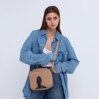 Сумка женская на молнии TEXTURA, маленького размера, цвет бежевый - Фото 2