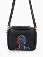 Сумка женская на молнии TEXTURA, 22×8×17 см, с цветным принтом, чёрная - Фото 2