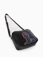 Сумка женская на молнии TEXTURA, 22×8×17 см, с цветным принтом, чёрная - Фото 7