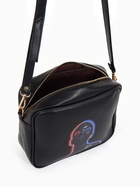 Сумка женская на молнии TEXTURA, 22×8×17 см, с цветным принтом, чёрная - Фото 8