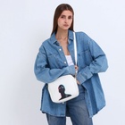 Сумка женская кросс-боди TEXTURA на молнии, 22×8×17 см, белая - Фото 10