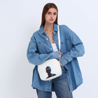 Сумка женская кросс-боди TEXTURA на молнии, 22×8×17 см, белая - Фото 9