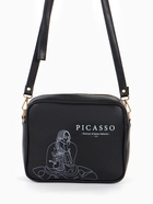 Сумка женская на молнии TEXTURA, 22×8×17 см, чёрная - Фото 4