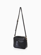 Сумка женская на молнии TEXTURA, 22×8×17 см, чёрная - Фото 7