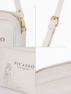 Сумка женская на молнии TEXTURA, 22×8×17 см, белая - Фото 3