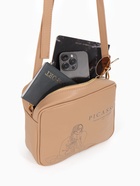 Сумка женская кросс-боди TEXTURA на молнии, 22×8×17 см, бежевая - Фото 10