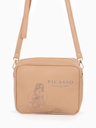 Сумка женская кросс-боди TEXTURA на молнии, 22×8×17 см, бежевая - Фото 2