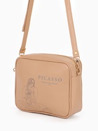 Сумка женская кросс-боди TEXTURA на молнии, 22×8×17 см, бежевая - Фото 4