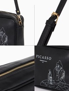 Сумка женская на молнии TEXTURA, 22×8×17 см, с принтом, чёрная - Фото 3