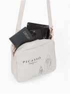 Сумка женская на молнии TEXTURA, 22×8×17 см, с принтом, белая - Фото 10