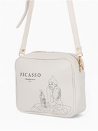 Сумка женская на молнии TEXTURA, 22×8×17 см, с принтом, белая - Фото 4