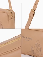 Сумка женская кросс-боди TEXTURA на молнии, 22×8×17 см, с принтом, бежевая - Фото 3