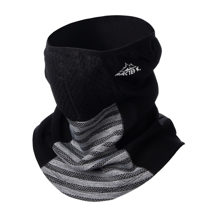 Бафф спортивный с фильтром «Мастер К», для защиты от ветра и пыли, мужской, серо-чёрный - Фото 1