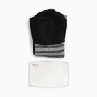 Бафф спортивный с фильтром «Мастер К», для защиты от ветра и пыли, мужской, серо-чёрный - Фото 5