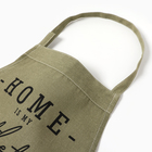 Фартук кухонный «Этель» HOME, 60×75 см, 50% хлопок, 50% лен, зелёный - Фото 2