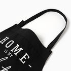Фартук Этель "HOME", цвет чёрный, 60х75 см, 50%хл, 50%лен - Фото 2