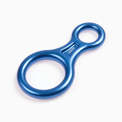 Спусковое устройство «Восьмёрка классическая», 14×7 см, 35 KN, синее