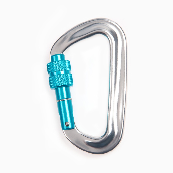 Карабин с муфтой «Мастер К», 8×4.5 см, 26 KN, серебристый - Фото 1