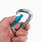 Карабин с муфтой «Мастер К», 8×4.5 см, 26 KN, серебристый - Фото 2