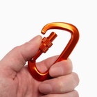Карабин с муфтой «Мастер К», 8×4.5 см, 26 KN, оранжевый - Фото 2