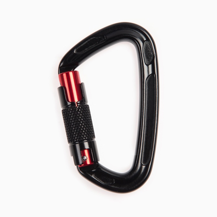 Карабин с байонетной муфтой, 10×6 см, 24 KN, чёрный - Фото 1