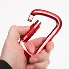 Карабин с байонетной муфтой «Мастер К», 11×7 см, 30 KN, красный - Фото 2