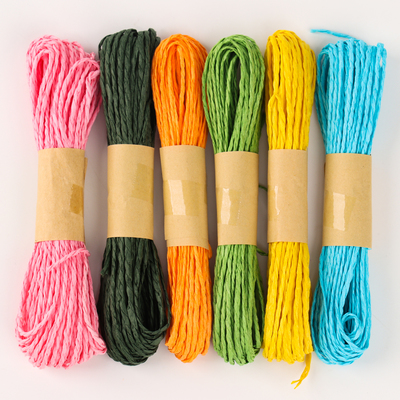 Рафия «Пальма», длина 1 шт. — 10 м., набор 6 шт., цвет МИКС