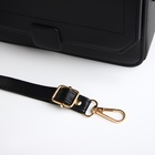 Сумка женская мессенджер на магните, 20×7×12 см, чёрная - Фото 5